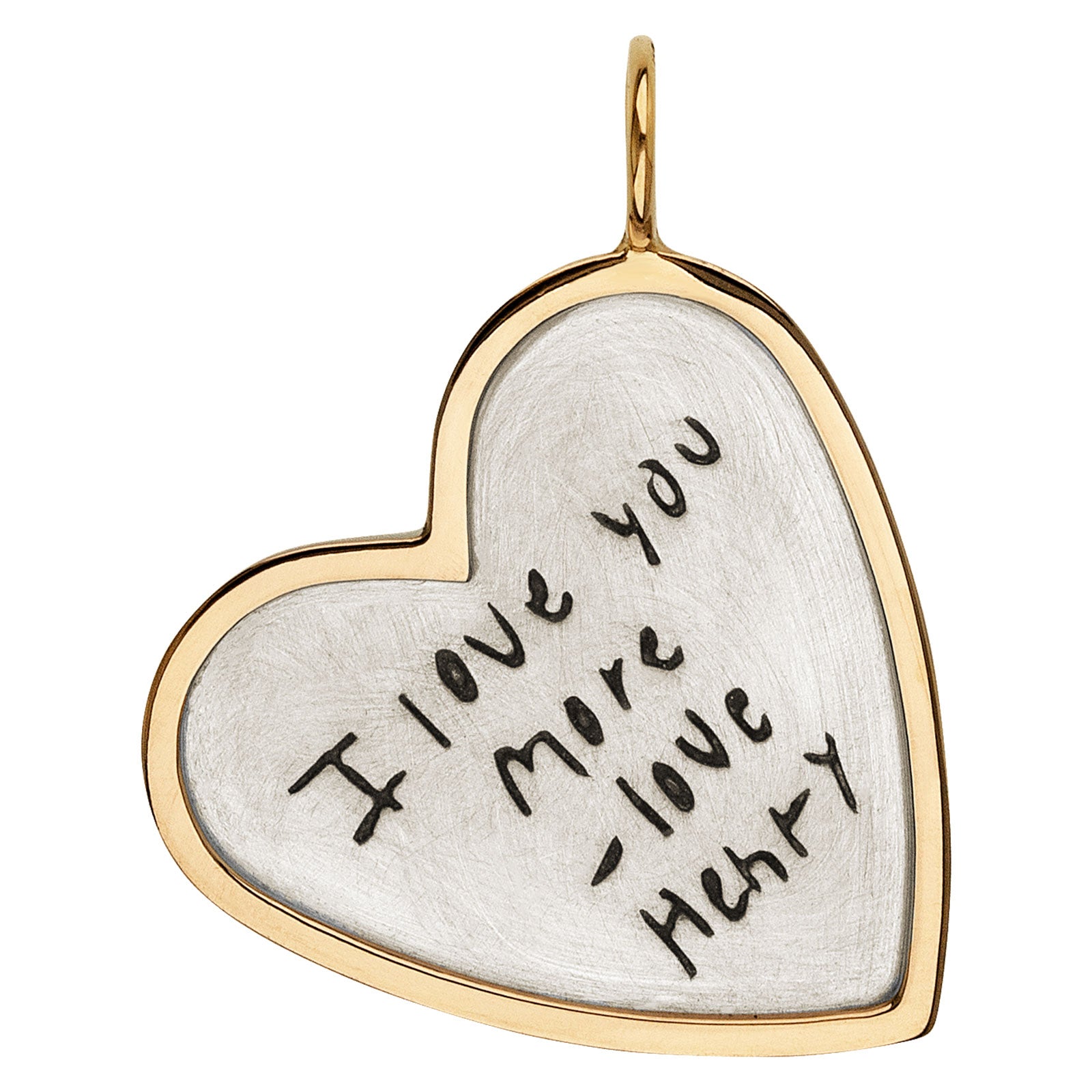 Handwritten Message & Date Heart Charm – Heather B. Moore