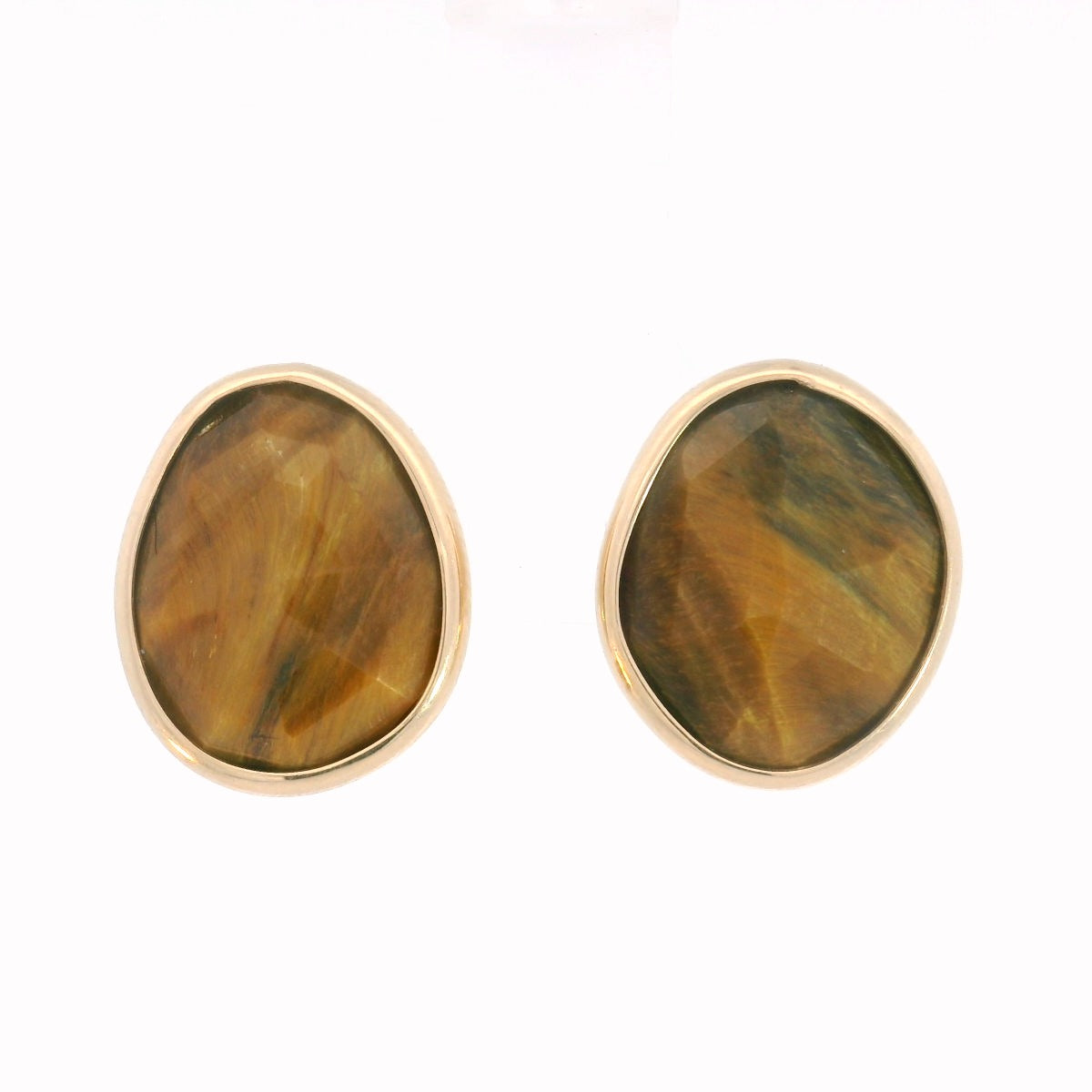 Tigers Eye Elizabeth Studs