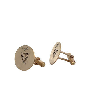 Gold Angelfish Cufflinks