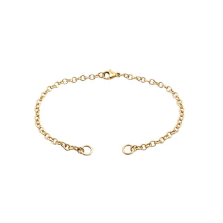 3mm Yellow Gold Chain Hinge Bracelet