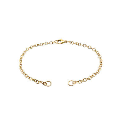 3mm Yellow Gold Chain Hinge Bracelet