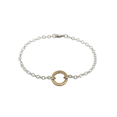 3mm Silver Chain Hinge Bracelet