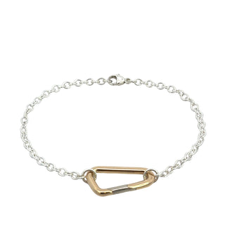 3mm Silver Chain Hinge Bracelet