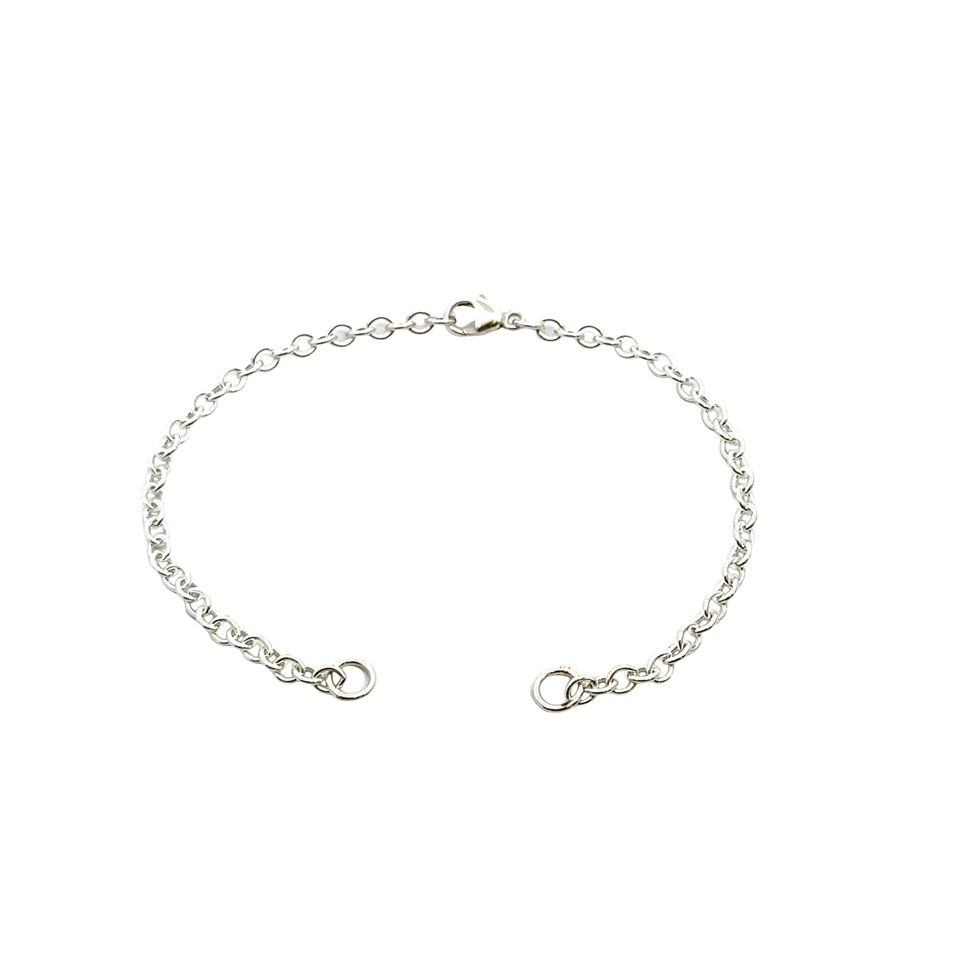 3mm Silver Chain Hinge Bracelet