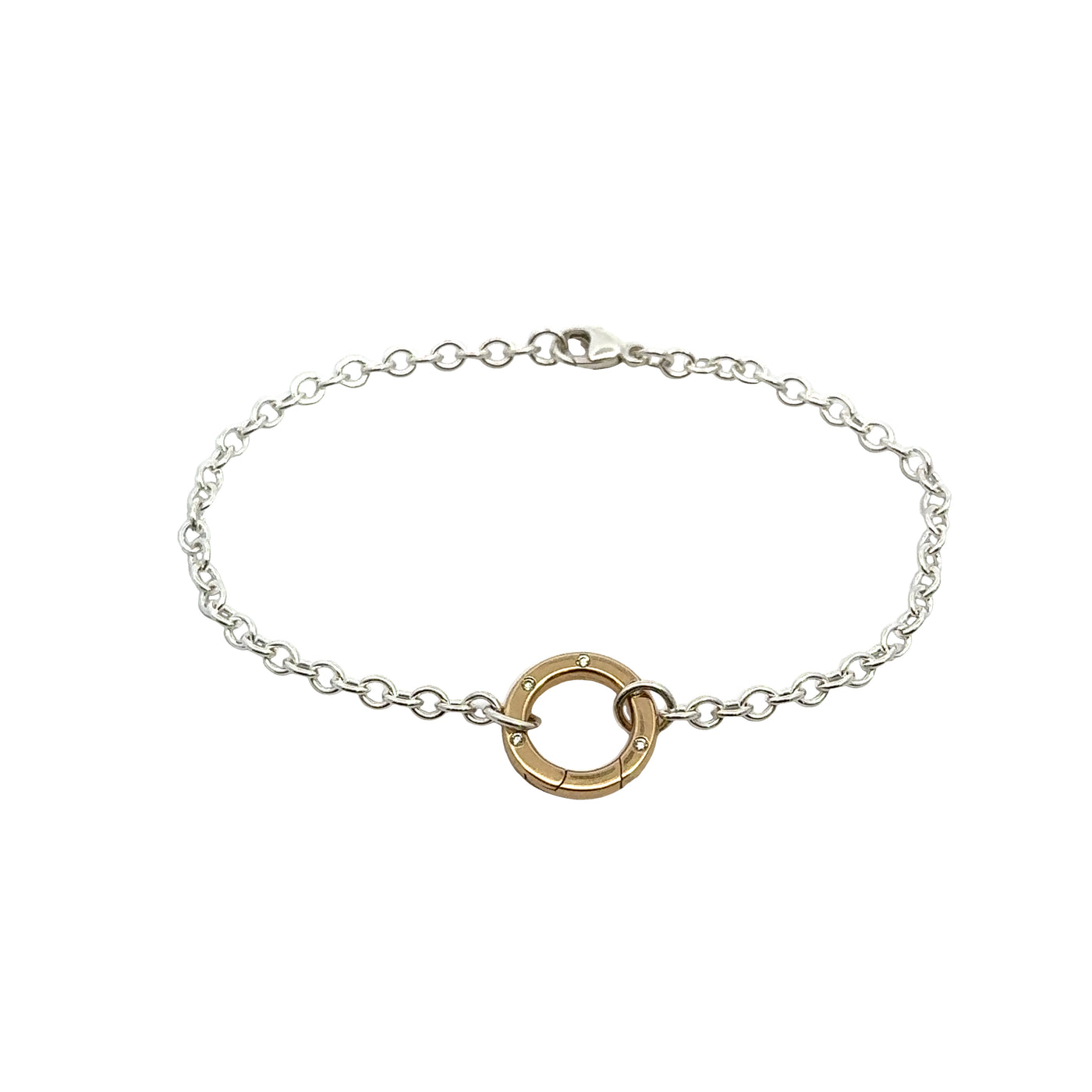 3mm Silver Chain Hinge Bracelet