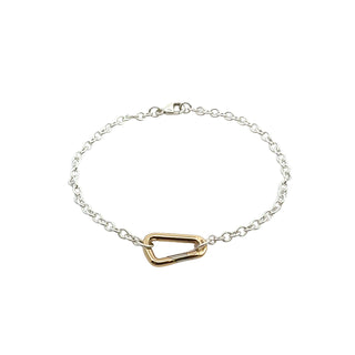 3mm Silver Chain Hinge Bracelet