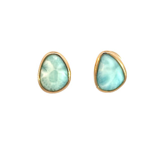 Larimar Elizabeth Stone Earrings