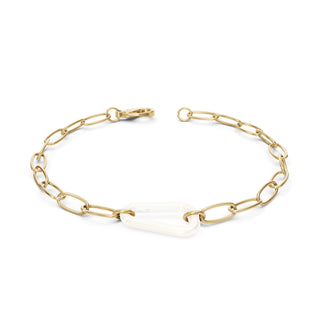 2.9mm Gold Link Chain Hinge Bracelet