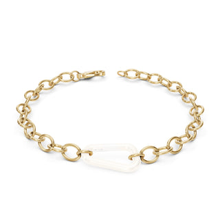 4.8mm Gold Link Chain Hinge Bracelet