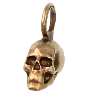 Gold Patina Skull Charm