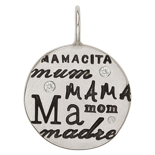 Mom Round Charm