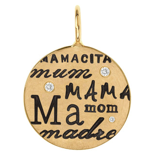 Mom Round Charm