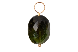 Tourmaline Faceted Wired Gemstone