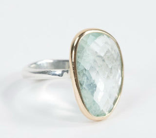 Aquamarine Elizabeth Stone Ring