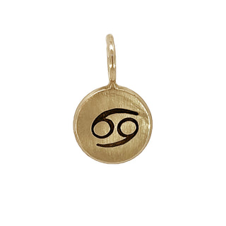 Zodiac Sign Round Charm