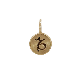 Zodiac Sign Round Charm