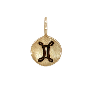 Zodiac Sign Round Charm