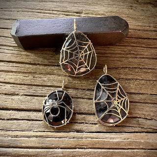 Spider Web Black Jasper Harriet Stone