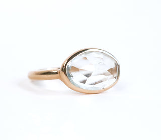 Aquamarine Elizabeth Stone Ring