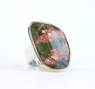 Unakite Elizabeth Stone Ring