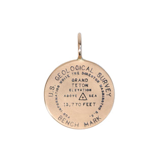 Grand Teton Bench Mark Round Charm