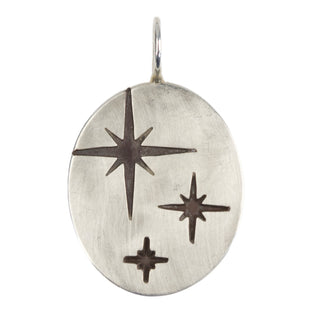 Starburst Medium Oval Charm