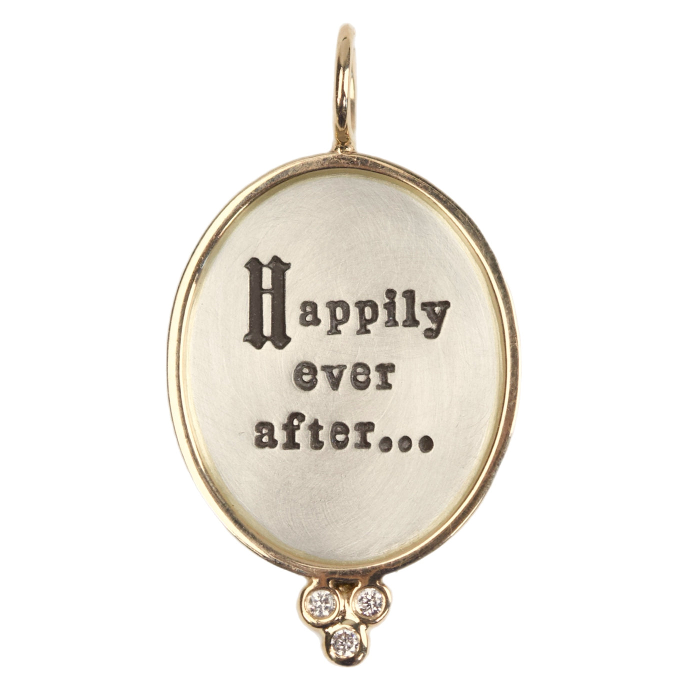 Happily Ever After Oval Charm