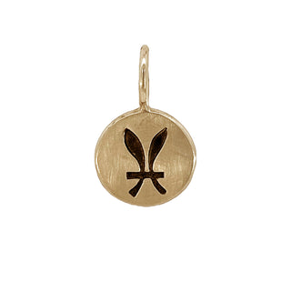 Zodiac Sign Round Charm