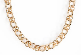 Gold Handmade Rain Chain Necklace