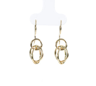 Small Gold Rain Chain Earrings