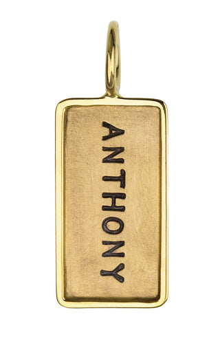 Gold Name And Date ID Tag