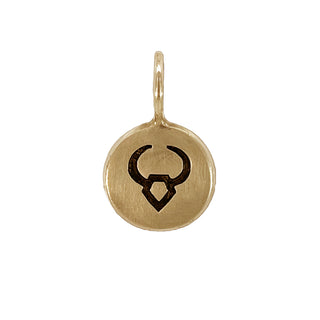 Zodiac Sign Round Charm