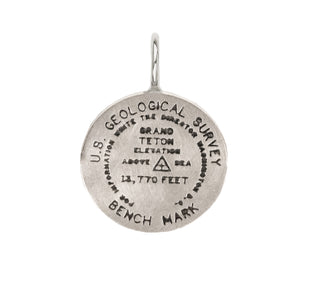 Grand Teton Bench Mark Round Charm