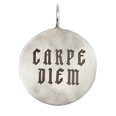 Carpe Diem Round Charm