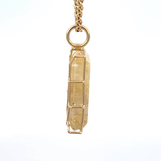 16.52ct Gold Rutilated Quartz Harriet Stone