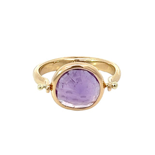 Purple Amethyst Spinner Ring