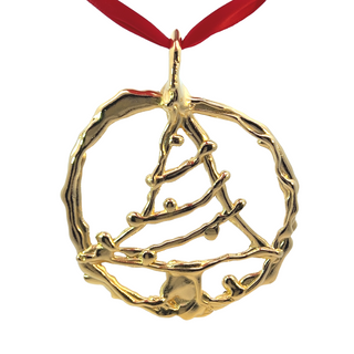 Gold Christmas Tree Ornament