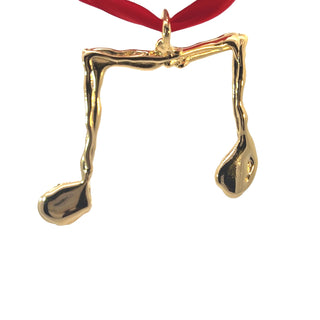 Gold Music Note Ornament