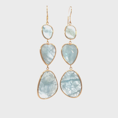 Aquamarine Elizabeth Stone Earrings