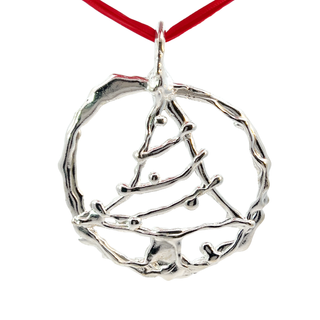 Silver Christmas Tree Ornament