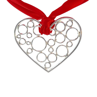 Silver Heart Ornament