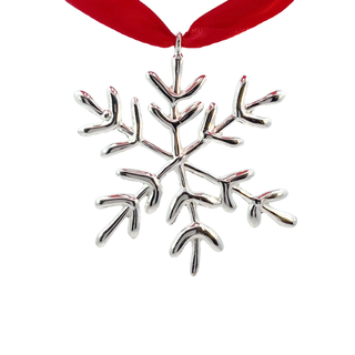 Silver Snowflake Ornament