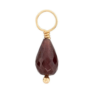 Red Garnet Faceted Drop Gemstone