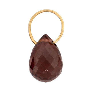 Red Garnet High Faceted Drop Gemstone