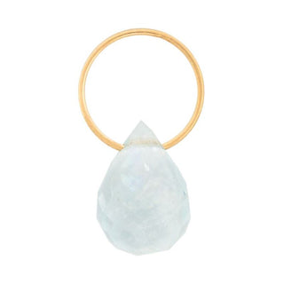 Aquamarine High Faceted Drop Gemstone