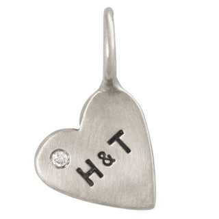 Double Initial Heart Charm