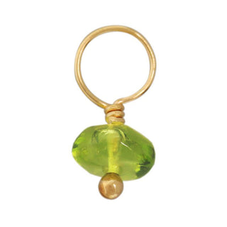 Peridot Rondelle Unfaceted Gemstone