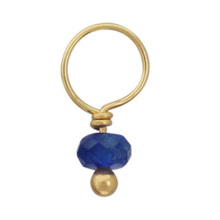 Blue Sapphire Faceted Rondelle Gemstone