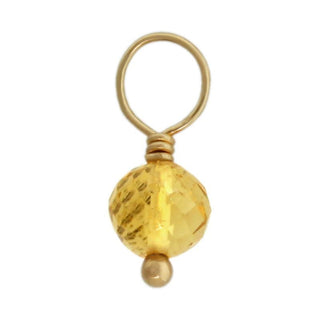 Citrine Faceted Ball Gemstone