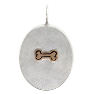 Dog Mom Oval Charm